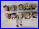 (11) Royal Dalton Toby Shot Mug Vintage Antique Lot Ahab Lawer Silver Twain Old