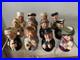 12 Royal Douton Doultonville Small Toby Jugs Various Characters