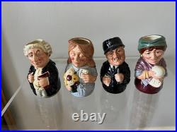 12 Royal Douton Doultonville Small Toby Jugs Various Characters