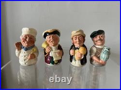 12 Royal Douton Doultonville Small Toby Jugs Various Characters