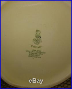 1949 Royal Doulton English Porcelain Sir John Falstaff Toby Character Jug 857578