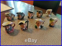 1950's 60's Royal Doulton & Co Limited 2 1/2 Character Jugs Lot of (9) Sweet
