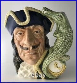 1964 Royal Doulton Captain Hook Capt Hook D6597 Large Character Jug Mug