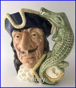 1964 Royal Doulton Captain Hook Capt Hook D6597 Large Character Jug Mug