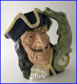 1964 Royal Doulton Captain Hook Capt Hook D6597 Large Character Jug Mug