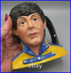1984 Royal Doulton Beatles Paul McCartney Toby Mug Character Jug Figurine D6724