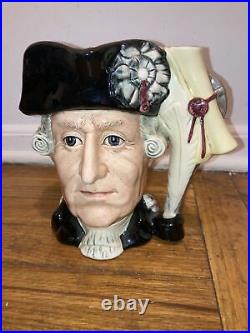 1985 Limited Royal Doulton Jug Mug Character D 6749 George Washington George III