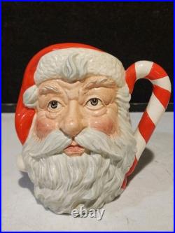1987 Royal Doulton'santa Claus' Large Character Jug D6793 Red/green Candy Cane