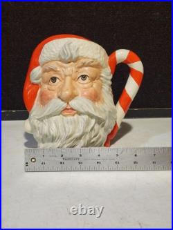 1987 Royal Doulton'santa Claus' Large Character Jug D6793 Red/green Candy Cane