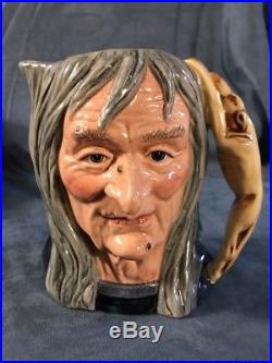 1988 Royal Doulton Large Character Toby Jug The Pendle Witch D 6826 Limited Ed