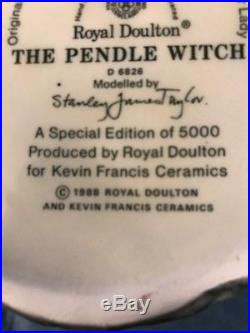 1988 Royal Doulton Large Character Toby Jug The Pendle Witch D 6826 Limited Ed