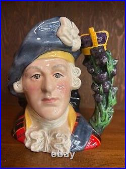 1989 Royal Doulton Bonnie Prince Charlie Large Character Toby Jug D6858