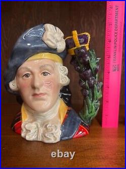 1989 Royal Doulton Bonnie Prince Charlie Large Character Toby Jug D6858