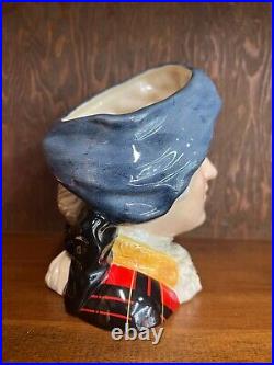 1989 Royal Doulton Bonnie Prince Charlie Large Character Toby Jug D6858