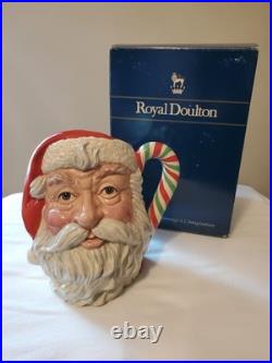 1989 Royal Doulton'santa Claus' Large Character Jug D6840 Red/green Candy Cane
