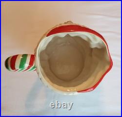 1989 Royal Doulton'santa Claus' Large Character Jug D6840 Red/green Candy Cane