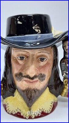 1992 Royal Doulton King Charles I Character Toby Jug 3 Handle #129 D6917 COA