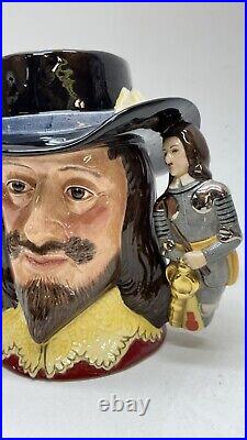 1992 Royal Doulton King Charles I Character Toby Jug 3 Handle #129 D6917 COA