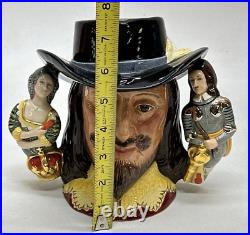 1992 Royal Doulton King Charles I Character Toby Jug 3 Handle #129 D6917 COA