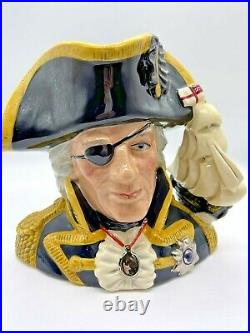 1993 Royal Doulton Character Jug Mug Vice Admiral Lord Nelson Large D6932 MINT