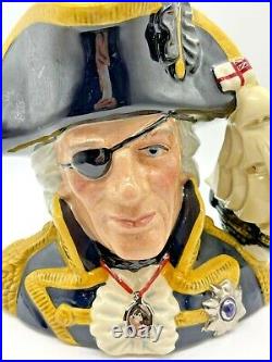 1993 Royal Doulton Character Jug Mug Vice Admiral Lord Nelson Large D6932 MINT