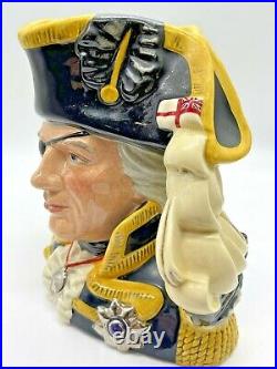 1993 Royal Doulton Character Jug Mug Vice Admiral Lord Nelson Large D6932 MINT