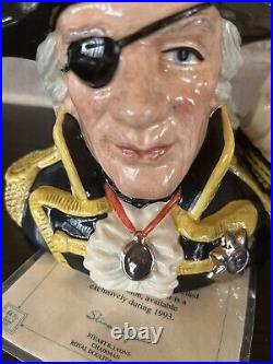 1993 Royal Doulton Vice-Admiral Lord Nelson Character Jug of the Year withCOA Toby