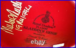 1994 Signed Michael /1500 Flumbe Royal Doulton Jug Mug Character Aladdins Genie