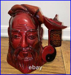 1995 Large Rare 84/ 1750 Flumbe Royal Doulton Jug Mug Character Confucius D7003