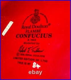 1995 Large Rare 84/ 1750 Flumbe Royal Doulton Jug Mug Character Confucius D7003