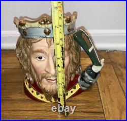 1996 Signed Michael / 1500 Royal Doulton Jug Mug Character D 7055. King Arthur