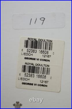 2 Royal Doulton Character Jugs Queen Elizabeth II & George VI Coronation COA Ltd