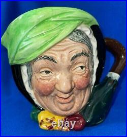 2- Royal Doulton Granny & Sairey Gamp Toby Large Character Jug