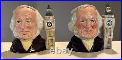 2 Royal Doulton John Doulton character jugs D6656 200 and RARE 800 edition