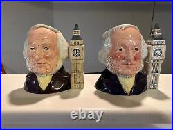 2 Royal Doulton John Doulton character jugs D6656 200 and RARE 800 edition