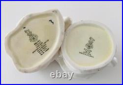 2 Royal Doulton Mini Undecorated Character Jugs Merlin and Falstaff 3 and 2.5