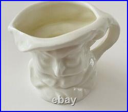 2 Royal Doulton Mini Undecorated Character Jugs Merlin and Falstaff 3 and 2.5