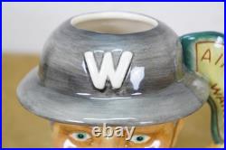 2004 Royal Doulton Character Jug Air Raid Precaution Warden Ltd Ed COA D7209 6