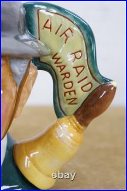 2004 Royal Doulton Character Jug Air Raid Precaution Warden Ltd Ed COA D7209 6