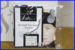2004 Royal Doulton Character Jug Air Raid Precaution Warden Ltd Ed COA D7209 6