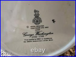 250th Anniversary President George Washington Royal Doulton Character Jug Signed