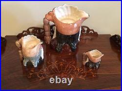 3 Pc Complete Set (s, M, L) Royal Doulton Character Jugs North American Indian