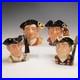 4pc Royal Doulton Character Jugs from Williamsburg 5H. 7H