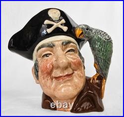 7.3 Vintage 1950s Royal Doulton Long John Silver Character Jug D6335, England