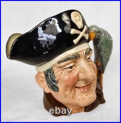 7.3 Vintage 1950s Royal Doulton Long John Silver Character Jug D6335, England