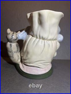 7 Inch Royal Doulton THE COOK AND THE CHESHIRE CAT Character Toby Mug Jug D 6842