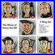 7 pc Royal Doulton Toby Jug Set- Henry Vlll & his 6 wives Large- (1975-1980)