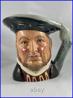7 pc Royal Doulton Toby Jug Set- Henry Vlll & his 6 wives Large- (1975-1980)