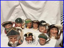 9 Piece Collection of Vintage Royal Doulton Sairey Large & Small Characters