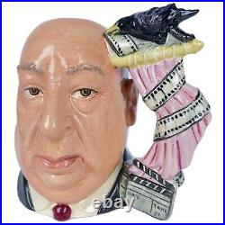 ALFRED HITCHCOCK Royal Doulton RARE PINK CURTAIN Large D6987 Character Jug Films